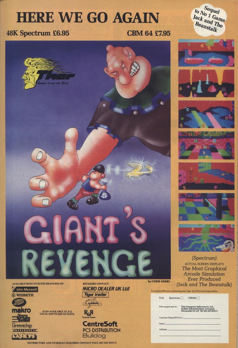 Screen from Giant's Revenge