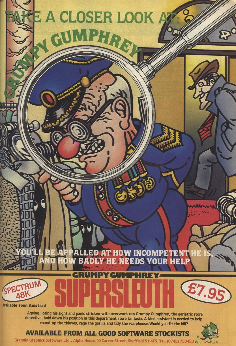 Screen from Grumpy Gumphrey Supersleuth