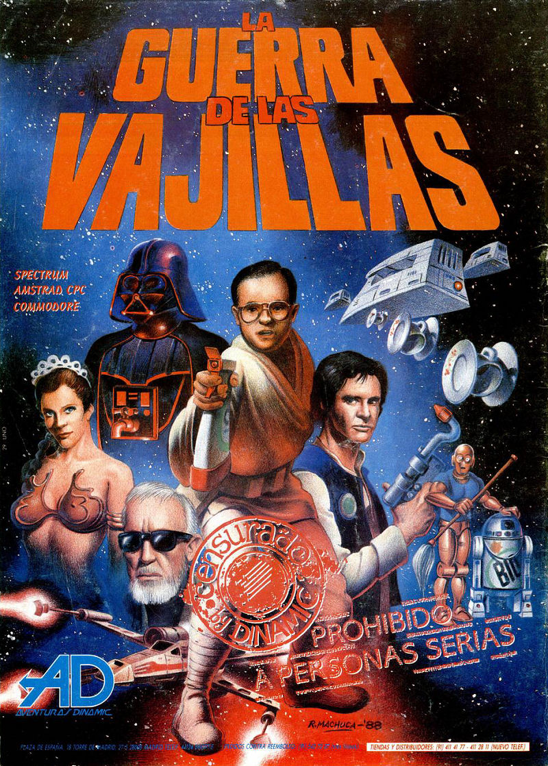 Screen from La Guerra de las Vajillas