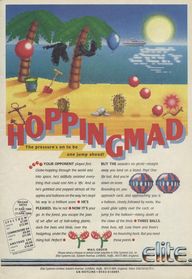 Screen from Hopping Mad