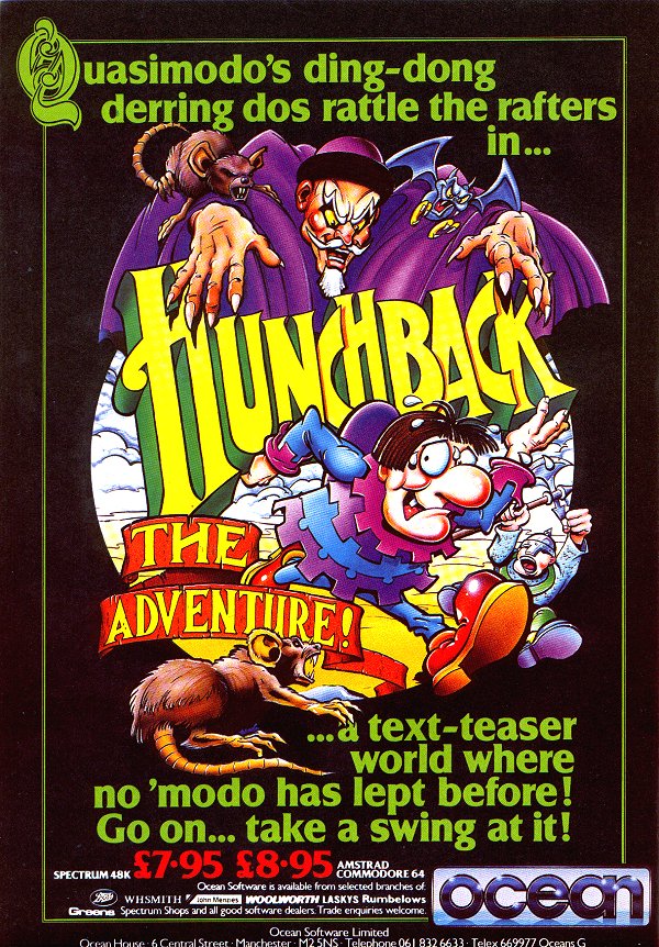 Screen from Hunchback - The Adventure