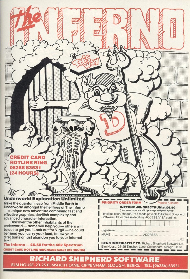 Screen from The Inferno