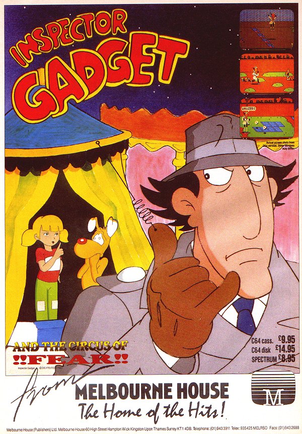 Screen from Inspector Gadget and the Circus of Fear