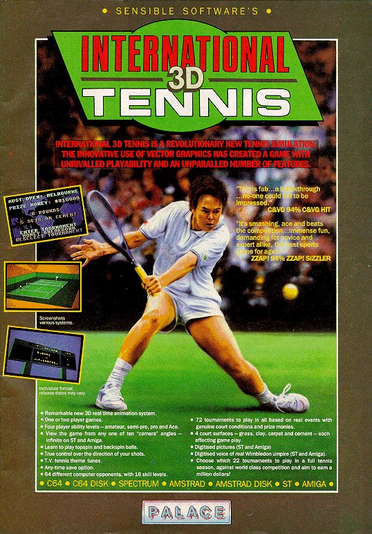Screen from International 3D Tennis