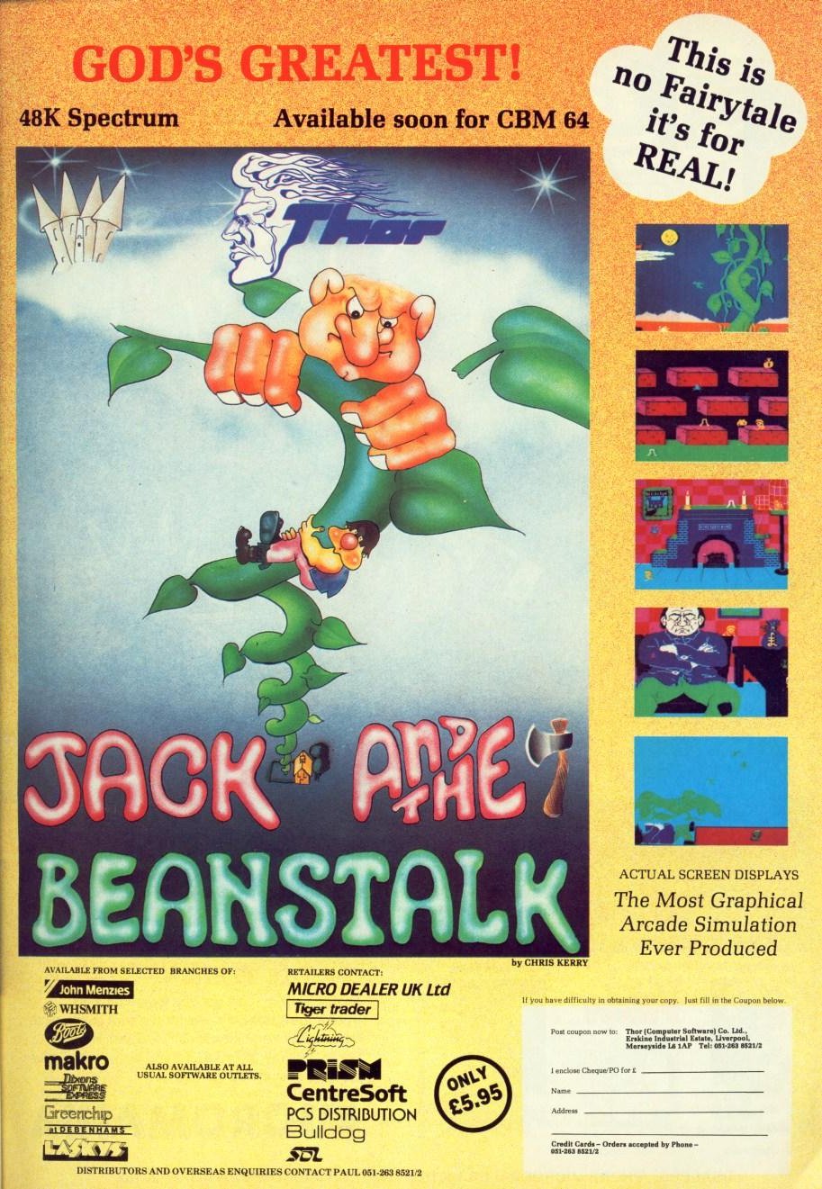 Screen from Jack and the Beanstalk