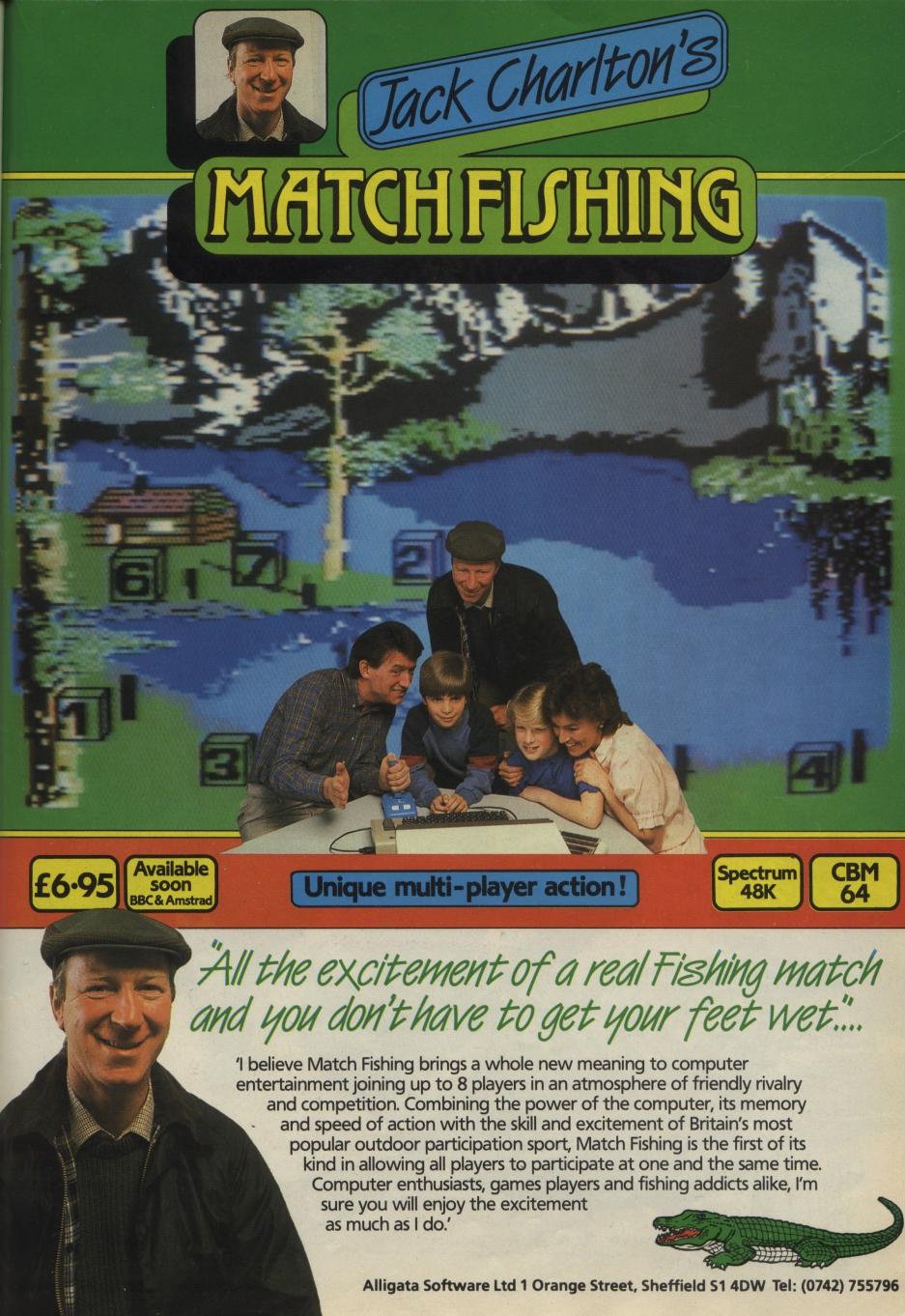 Screen from Jack Charlton's Match Fishing