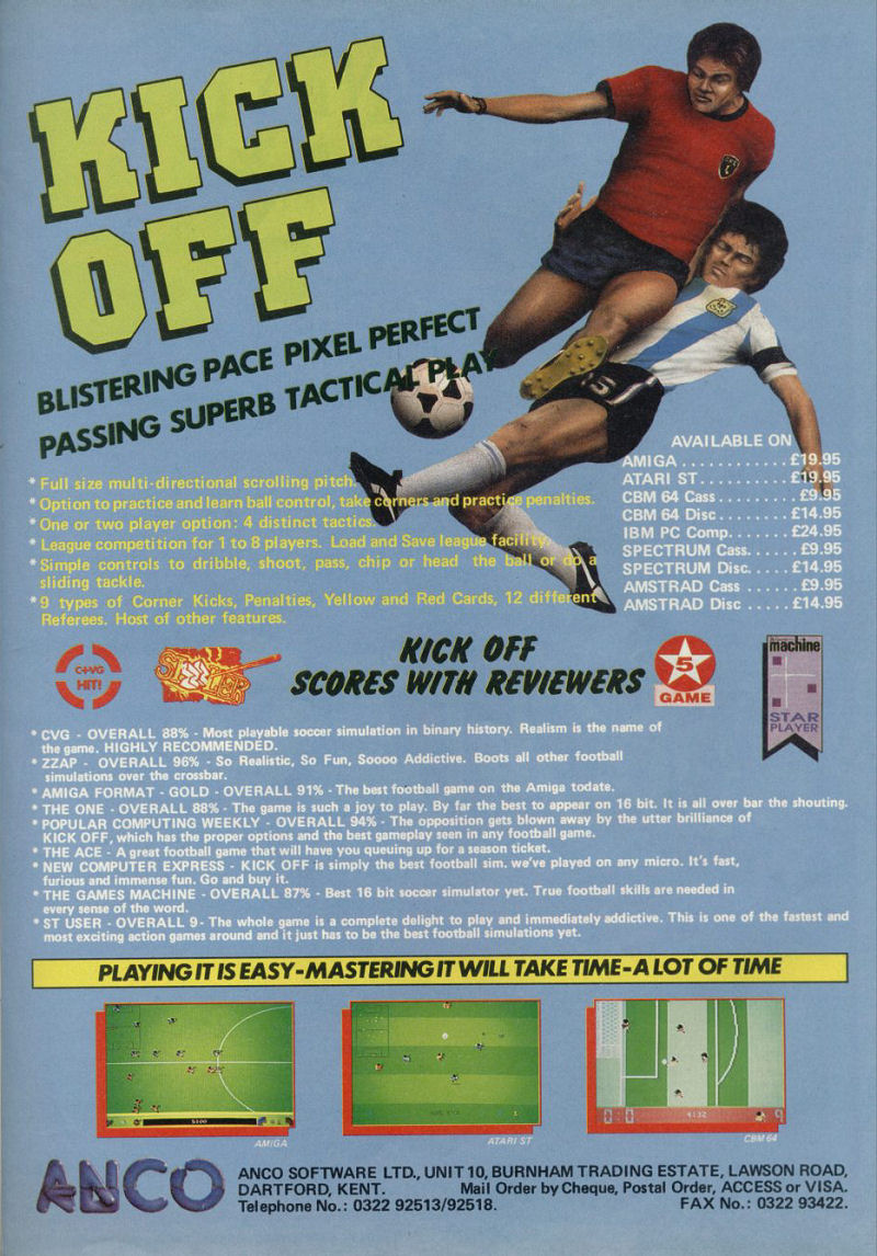 Screen from Kick Off