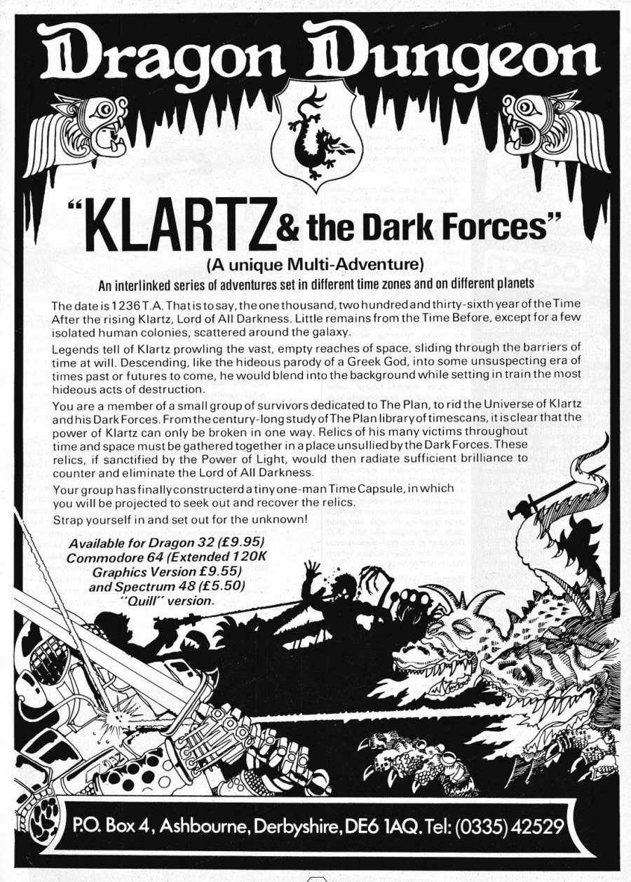 Screen from Klartz & the Dark Forces