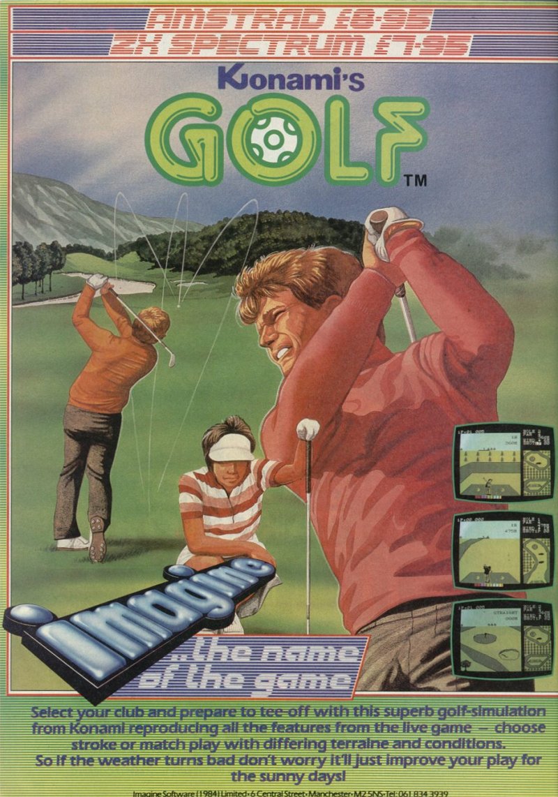 Screen from Konami's Golf