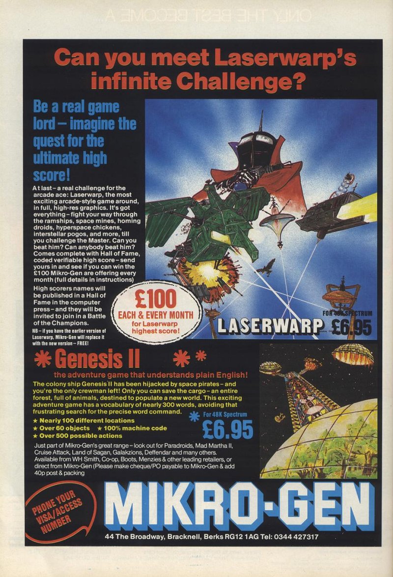 Screen from Laserwarp