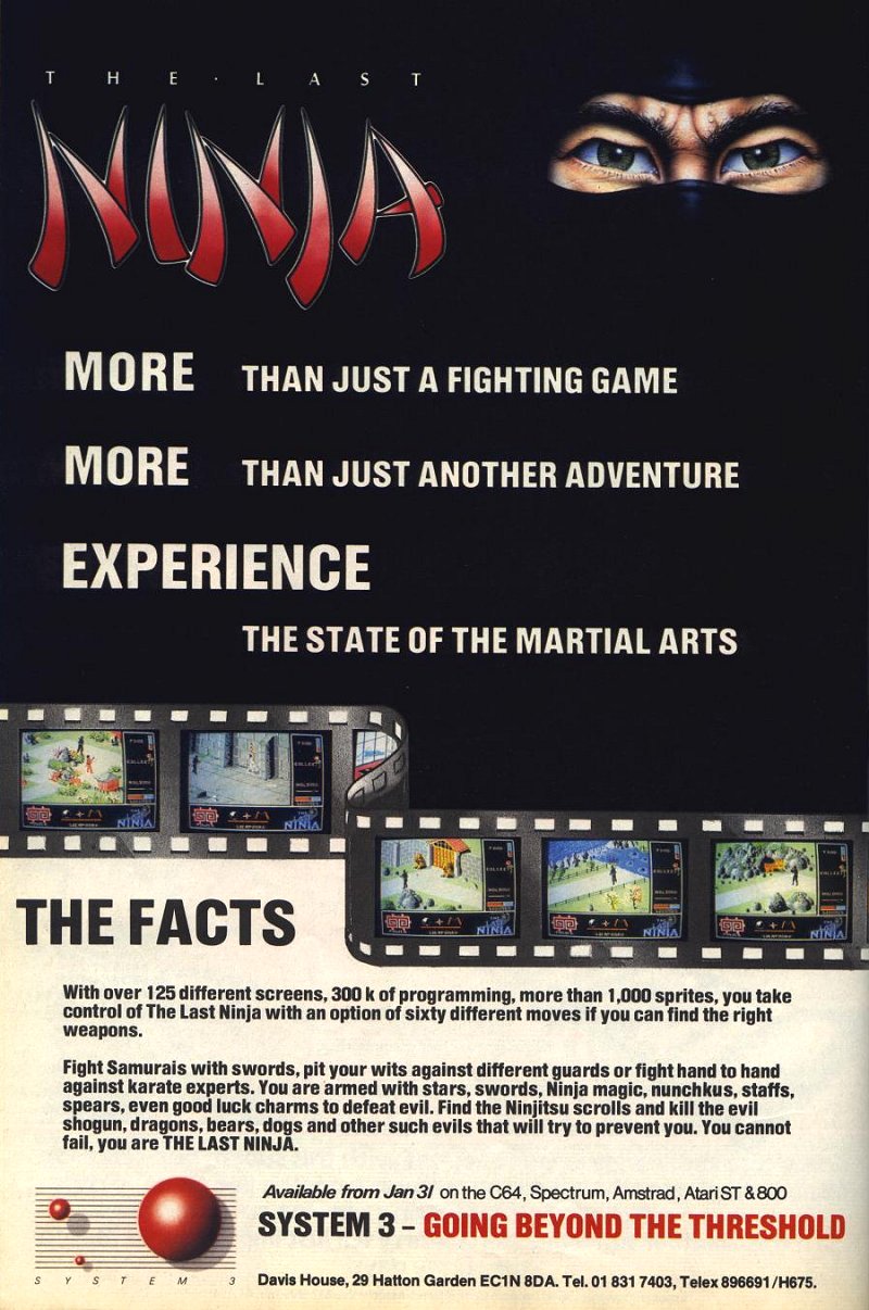 Screen from Last Ninja