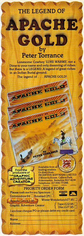 Screen from The Legend of Apache Gold