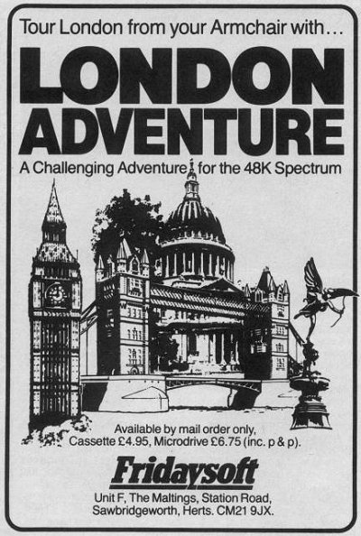 Screen from London Adventure