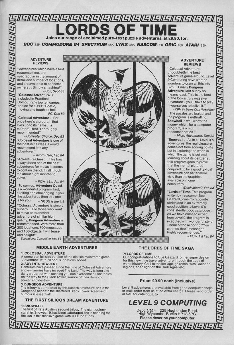 Screen from Lords of Time