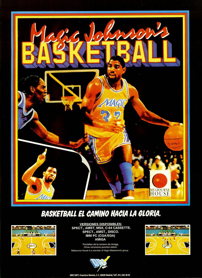 Screen from Magic Johnson's Basketball