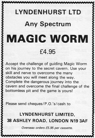 Screen from Magic Worm