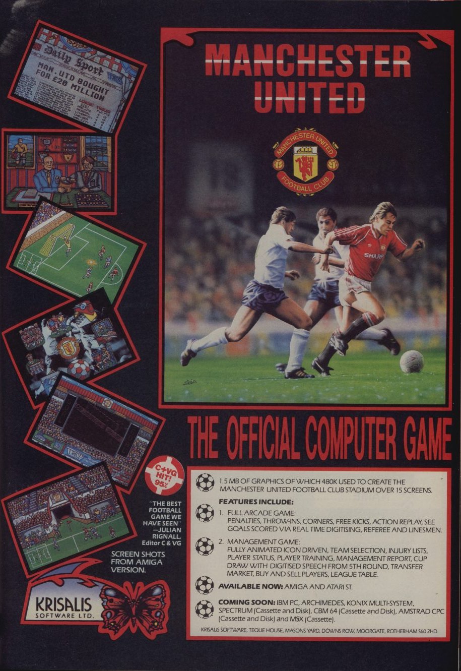 Screen from Manchester United