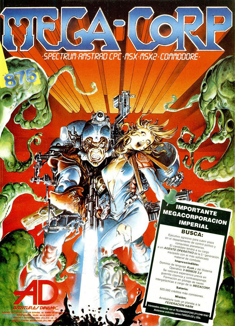 Screen from Mega-Corp