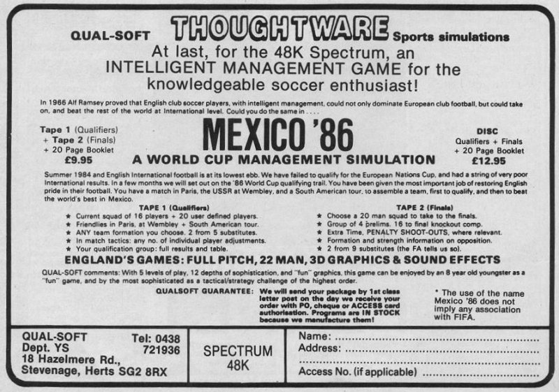 Screen from Mexico '86
