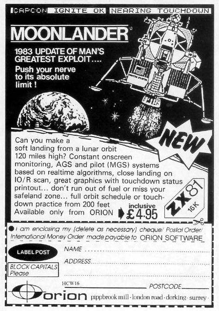 Screen from Moonlander