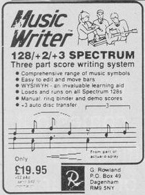 Screen from Music Writer