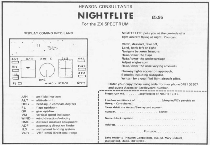 Screen from Nightflite