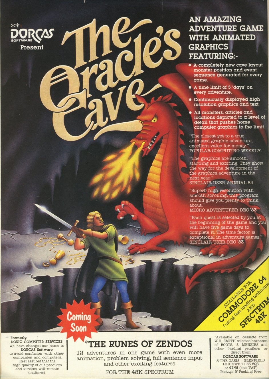 Screen from The Oracle's Cave