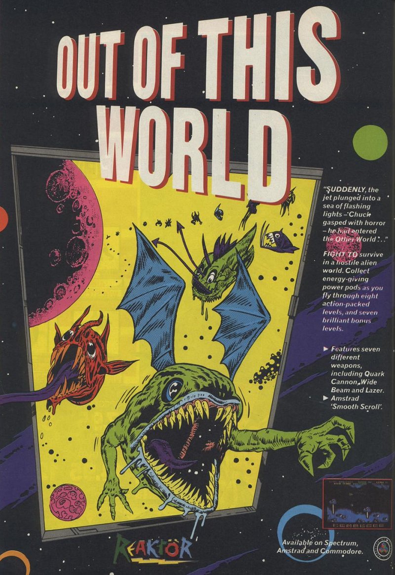 Screen from Out of This World
