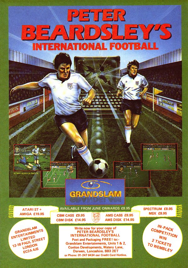 Screen from Peter Beardsley's International Football