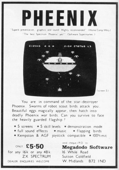 Screen from Pheenix