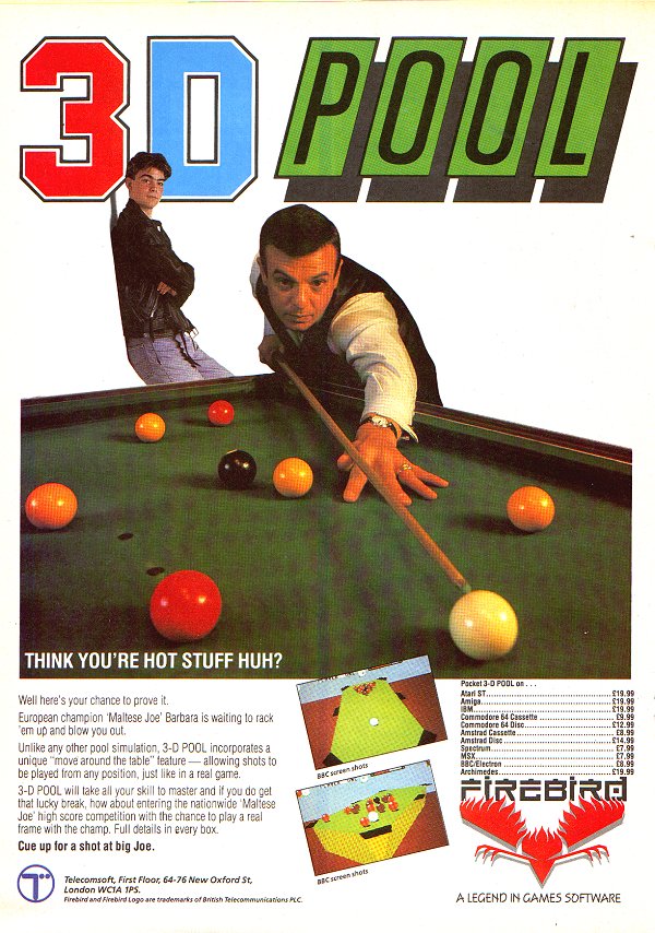 Screen from 3D Pool