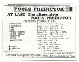 Screen from Pools Predictor
