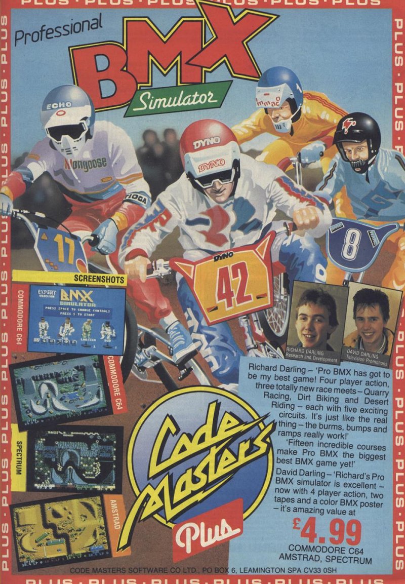 Screen from Professional BMX Simulator