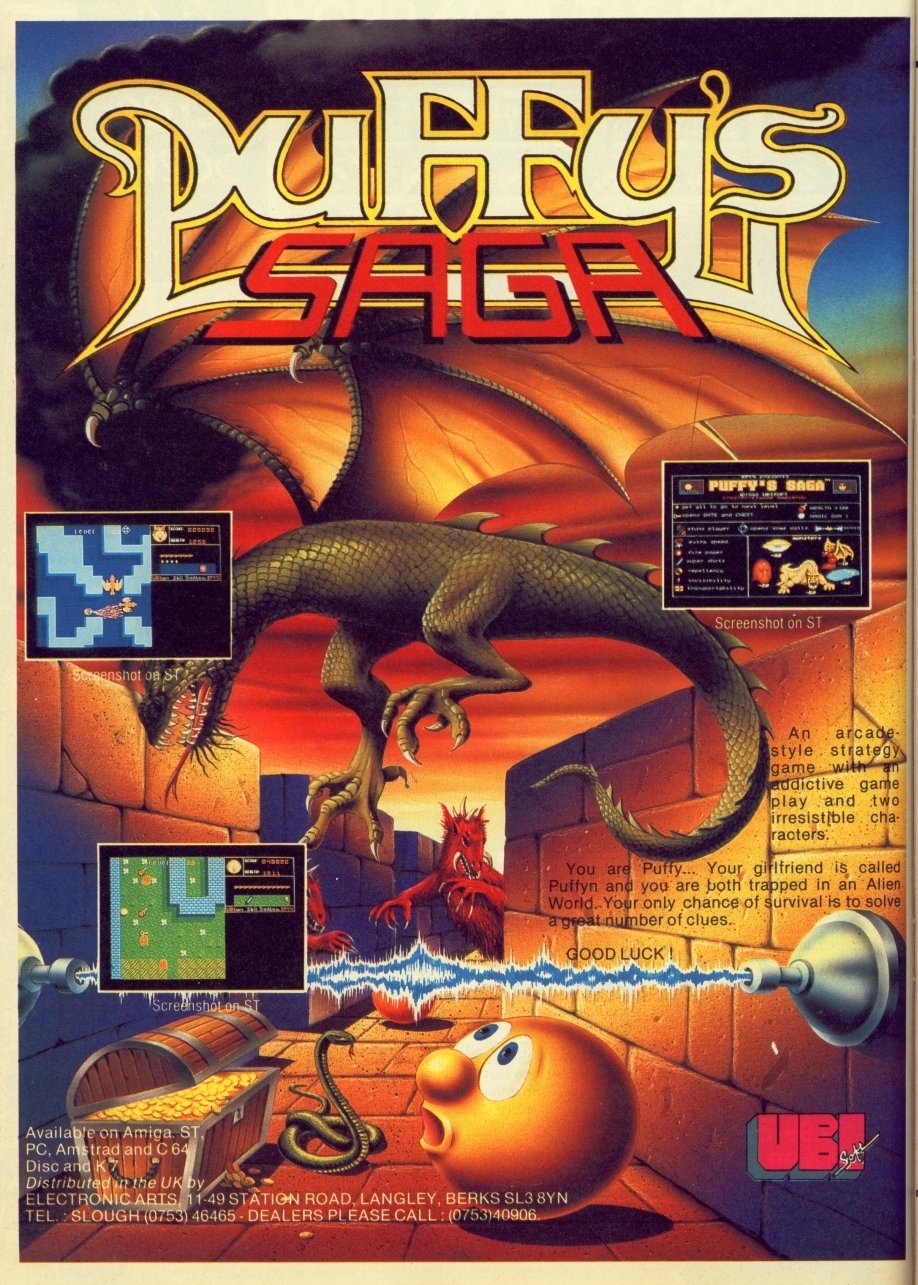 Screen from Puffy's Saga