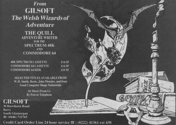 Screen from The Quill Adventure System