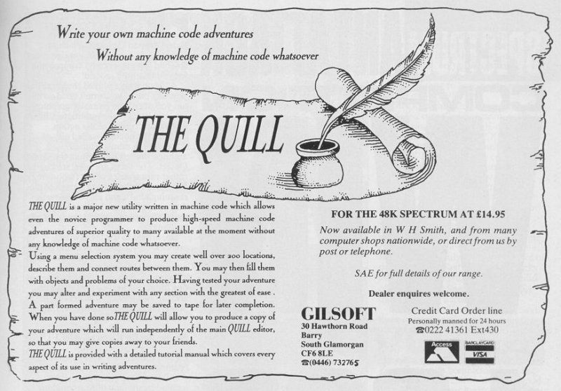 Screen from The Quill Adventure System