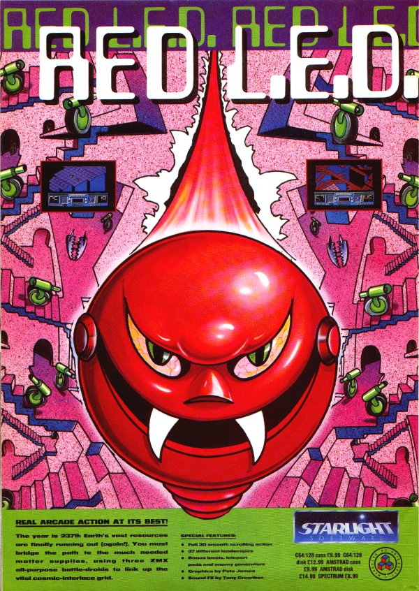 Screen from Red L.E.D.