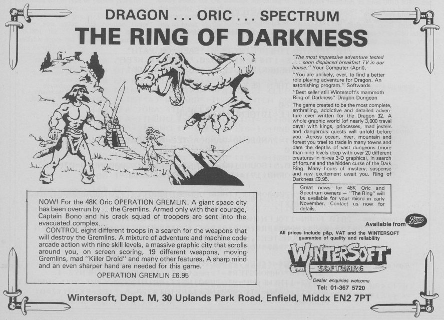 Screen from The Ring of Darkness