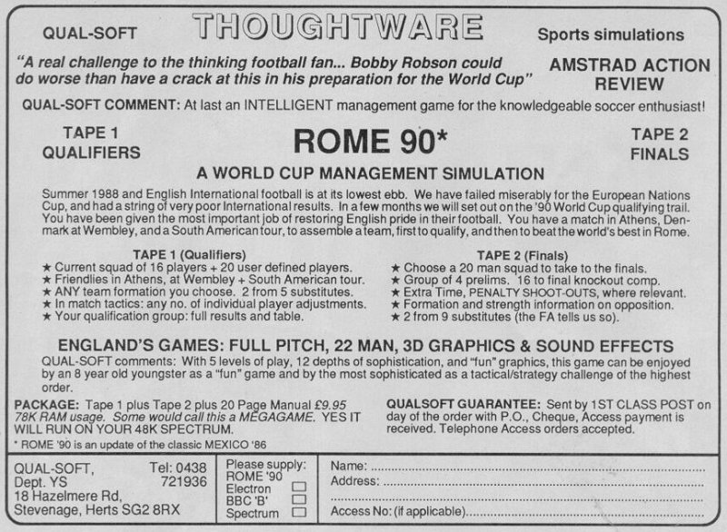 Screen from Rome 90