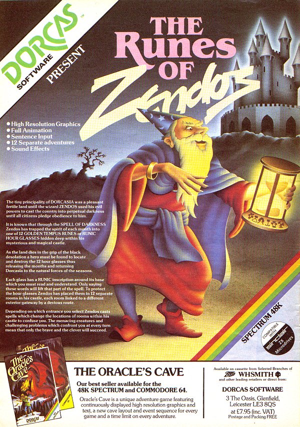 Screen from The Runes of Zendos