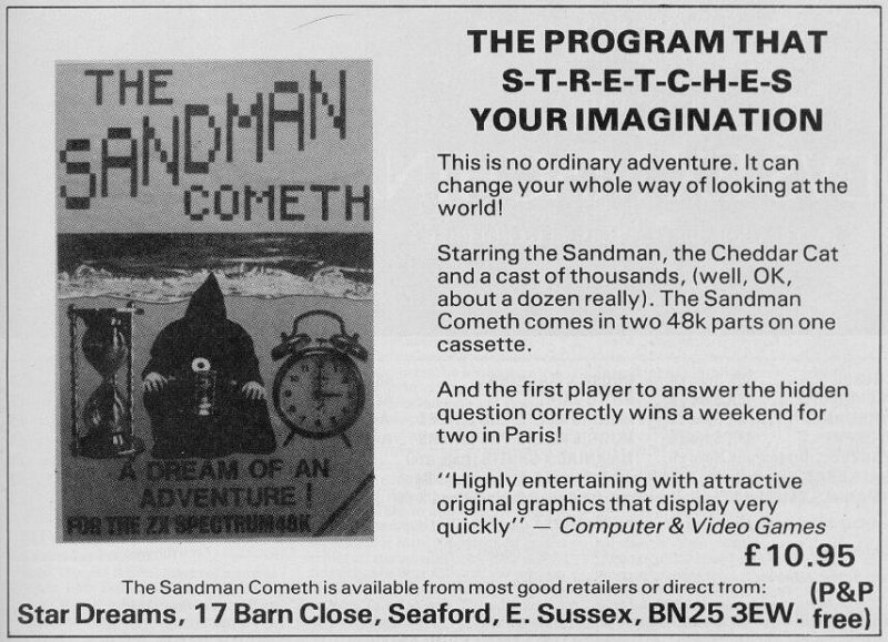 Screen from The Sandman Cometh