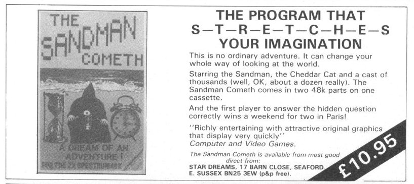 Screen from The Sandman Cometh