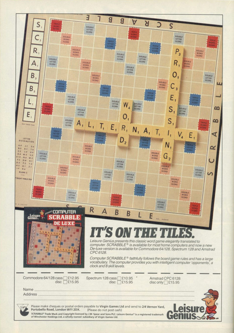 Screen from Scrabble DeLuxe