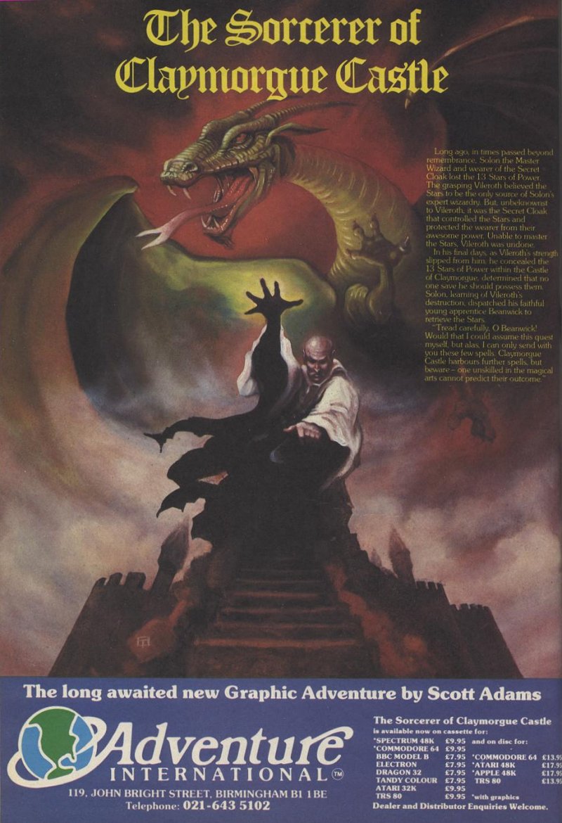 Screen from The Sorcerer of Claymorgue Castle