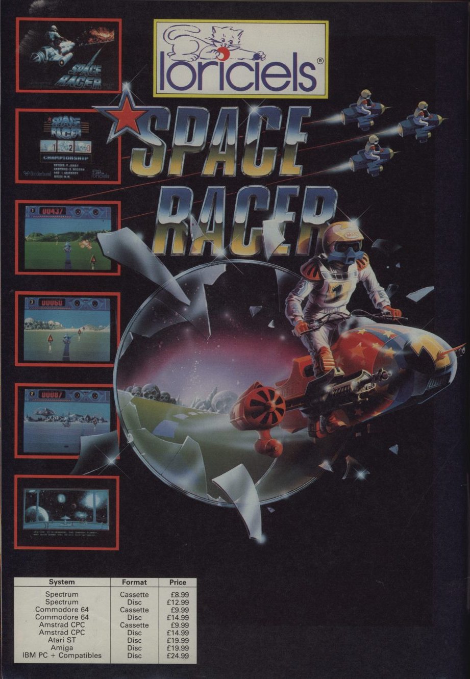 Screen from Space Racer