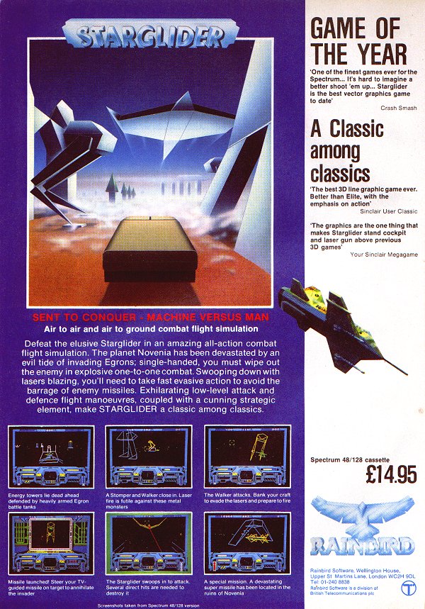 Screen from Starglider