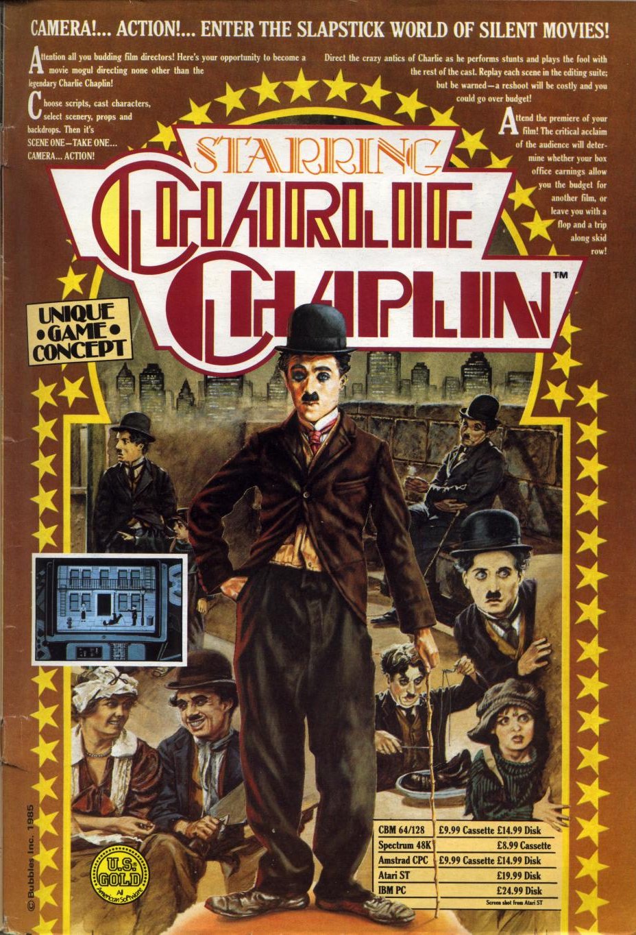 Screen from Starring Charlie Chaplin
