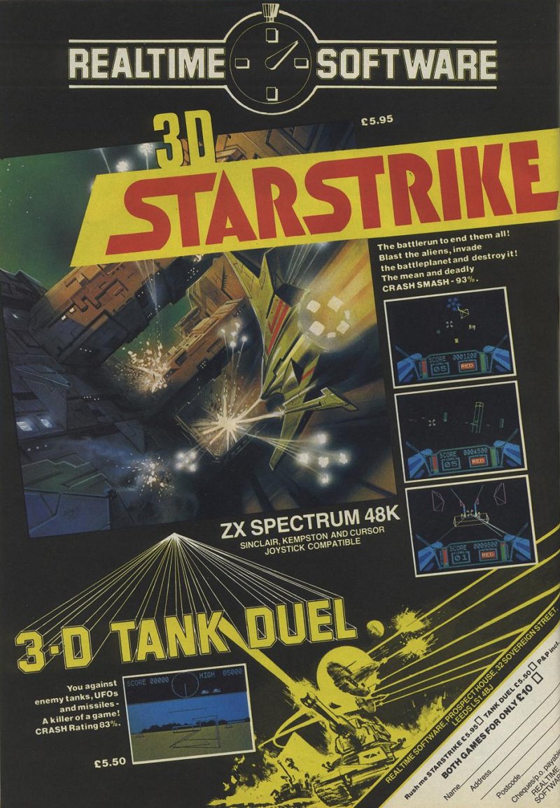 Screen from 3D Starstrike