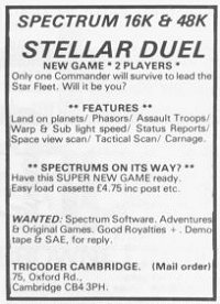 Screen from Stellar Duel