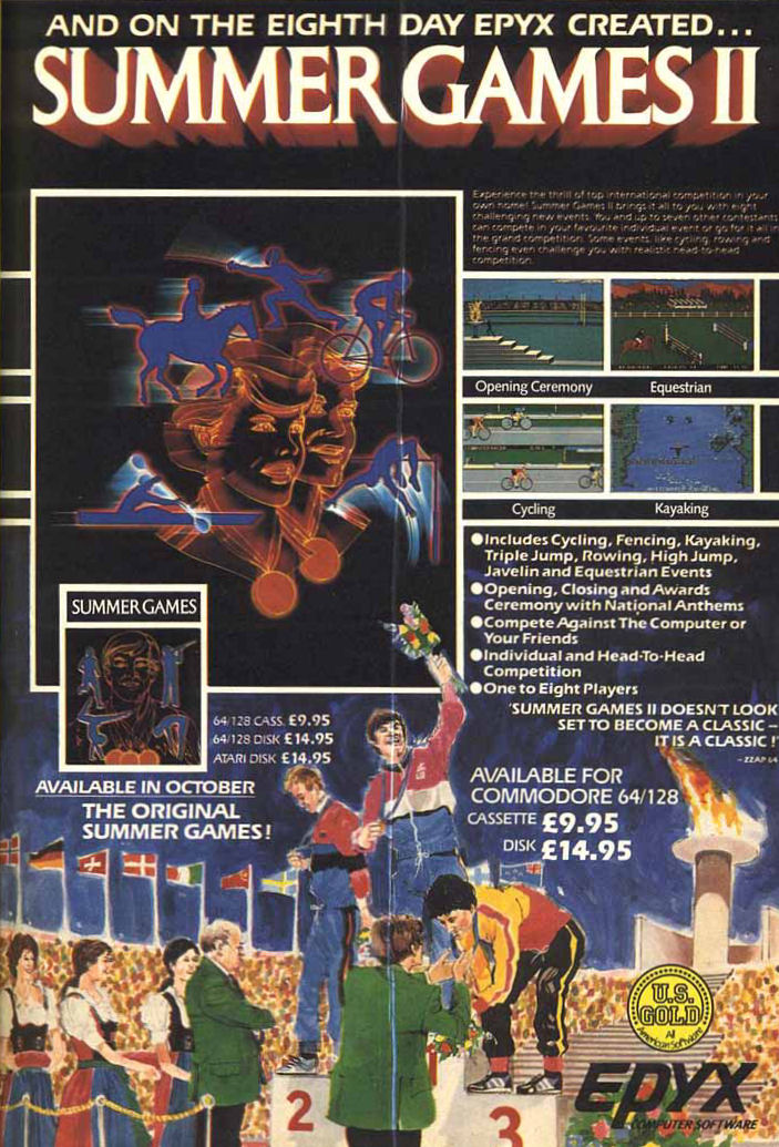 Screen from Summer Games II